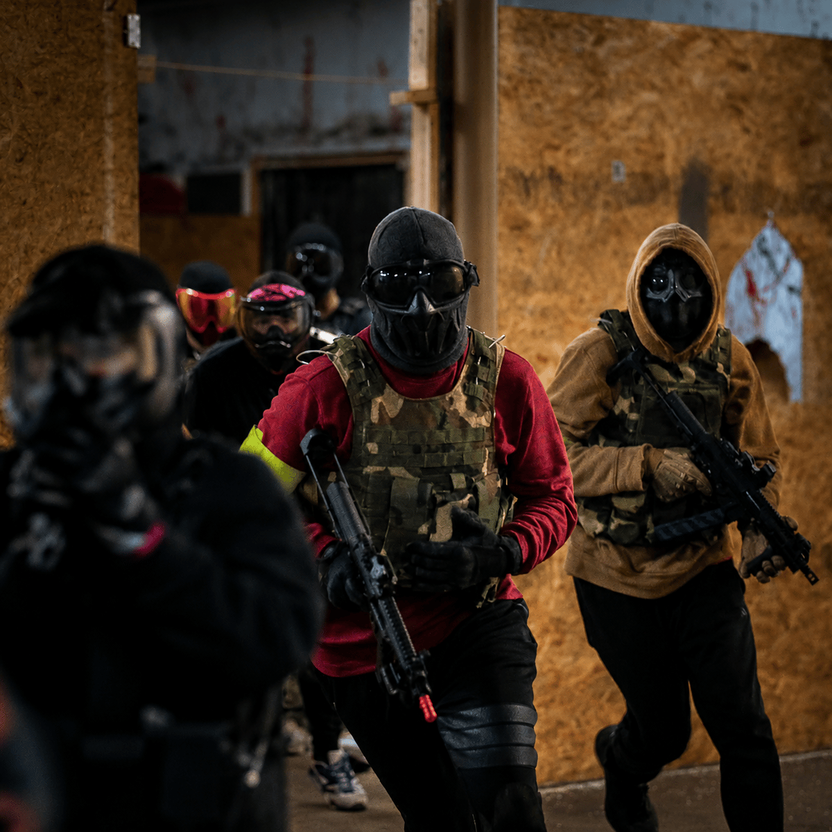Modular barricades on the field at Alternate Arms Airsoft